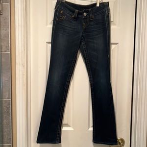 True Religion Rockstar Gina straight leg size 25